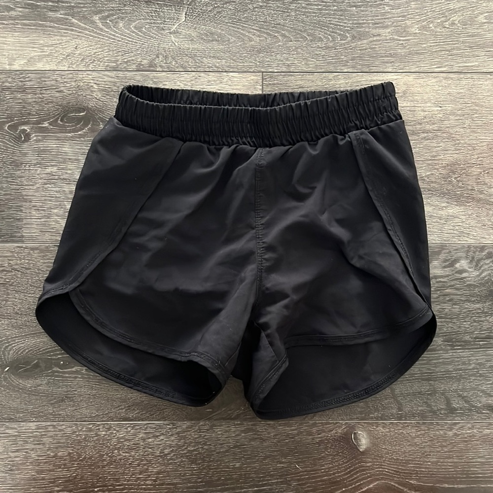 Girls black athletic shorts